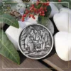 Adoration of the Mago Baby Jesus Three Medal Medallion