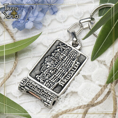 Jerusalem Keychain Holy Land Key Chain ring