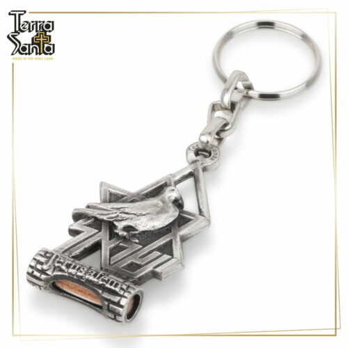 Israel Star of David Peace Dove Keychain Key Chain