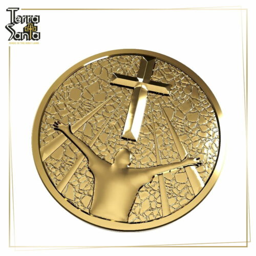 "Commit to the Lord whatever You Do and Your Plans Will Succeed" Crucifix Medal Medallion