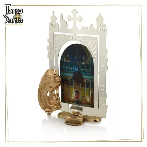 Orthodox Church of the Holy Sepulchre Katholikon Mary Baby Jesus Table Decor Stand