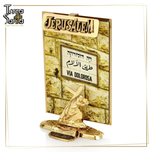 Christ Carrying the Cross Via Dolorosa Table Decor